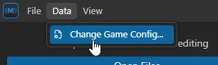 Where to locate Change Game Config